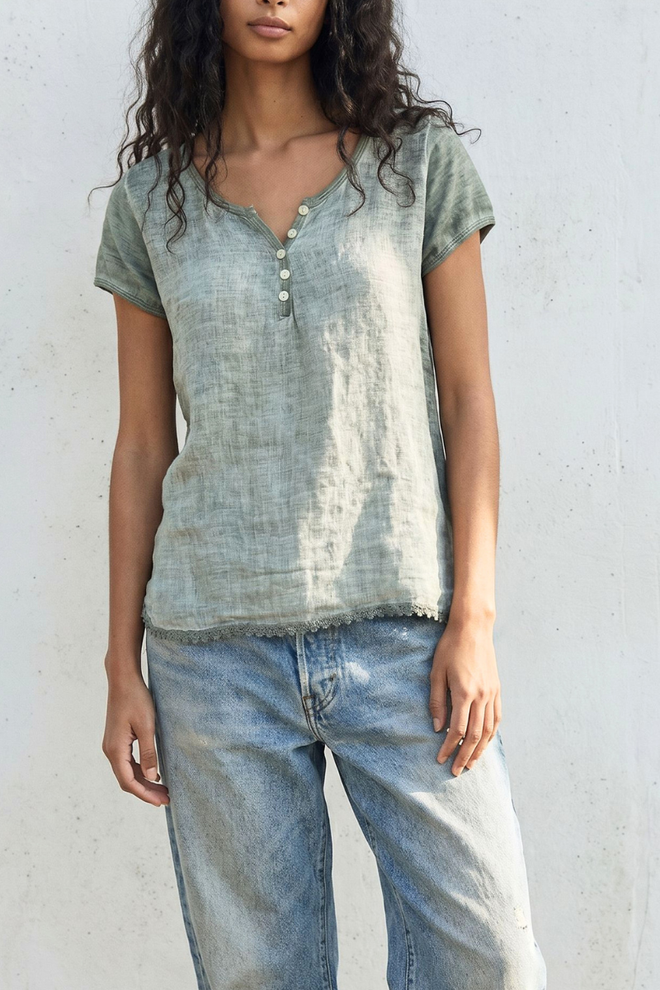 Linen Henley