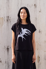 Tee with Two Swallows