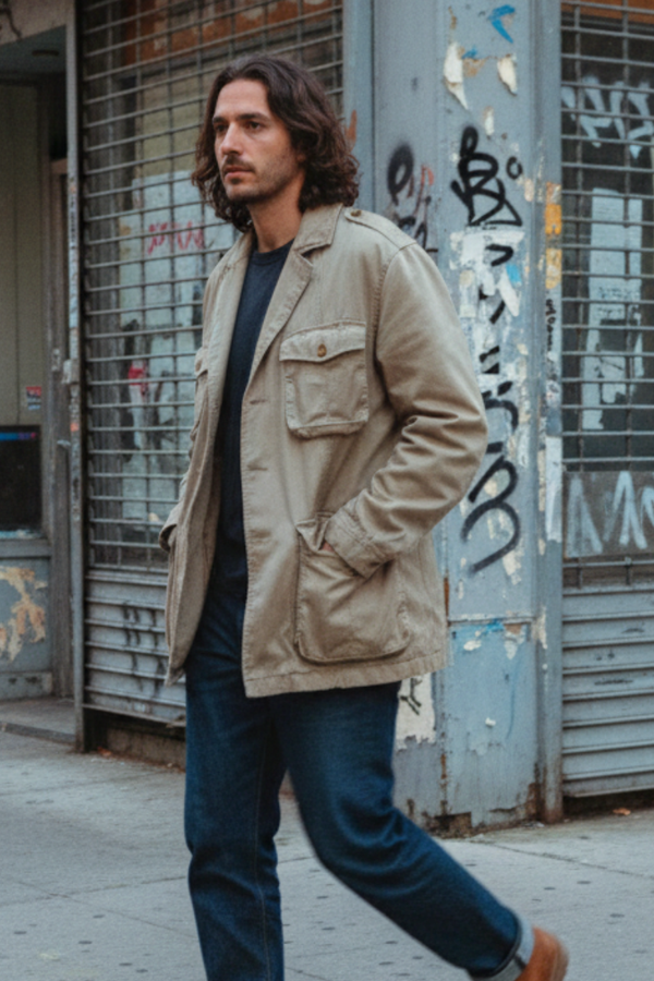 Vintage French Safari Jacket