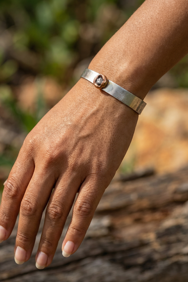 Raw Diamond Cuff