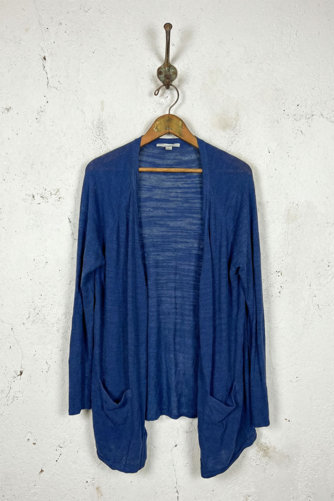 White + Warren Linen Cardigan