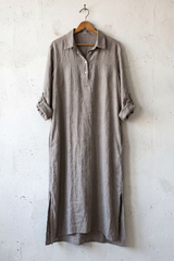Collar Linen Dress