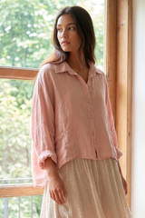 One Pocket Linen Top