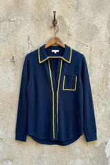 Cashmere Tipped Button Shirt