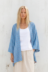 Blue Floral Kimono