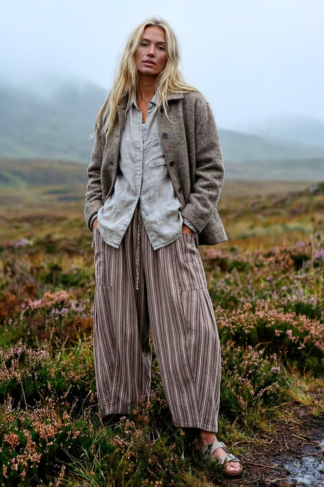 Wide Stripe Pants