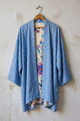Blue Floral Kimono