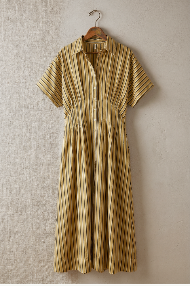 Striped Woven Dress