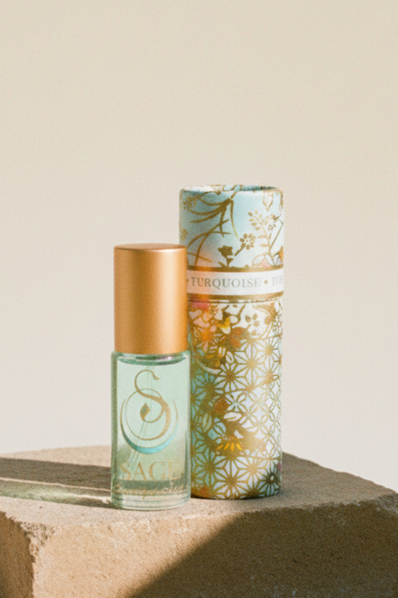 Turquoise Gemstone Perfume Oil - 1/8 oz Roll-On