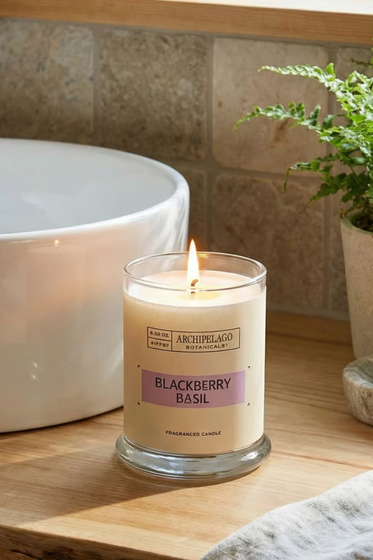 Blackberry Basil Jar Candle