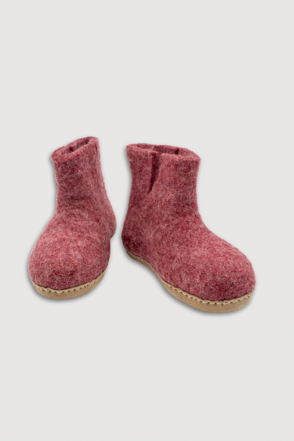 Kids Indoor Boot with Leather Sole