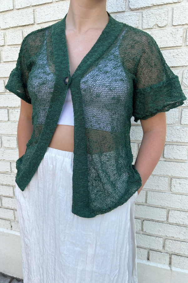 Knit Cardigan Solo Button