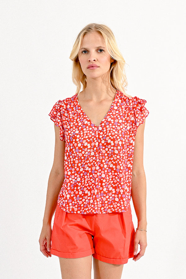 Red Charlotte Top