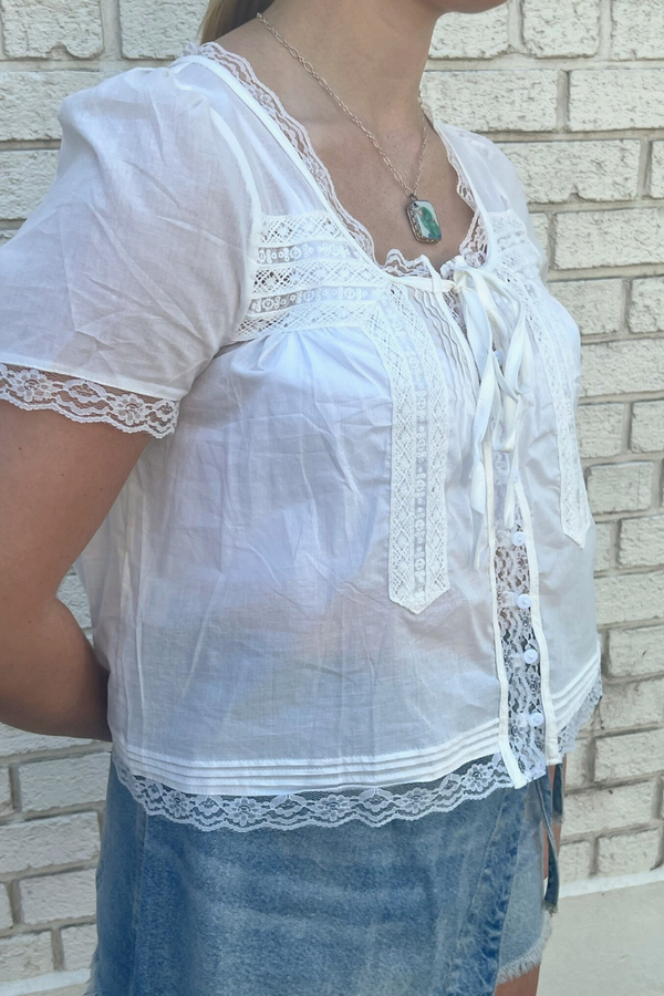 Lace Embroidered Blouse