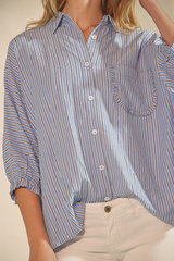 Oversized Striped Buttondown