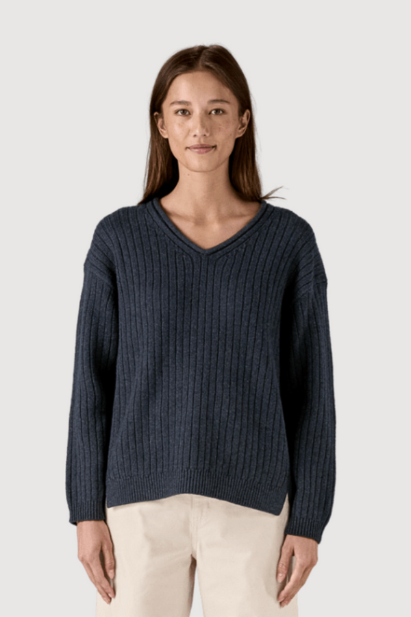 W's Recycled Wool-Blend V-Neck Sweater