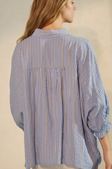 Oversized Striped Buttondown