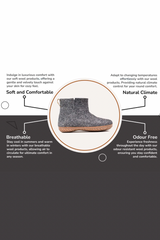 Women's Outdoor Low Boots with Rubber Sole