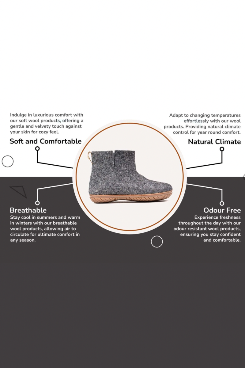 Women's Outdoor Low Boots with Rubber Sole