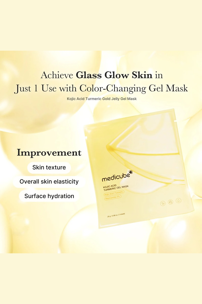 Medicube Kojic Acid Turmeric Brightening Gold Jelly Gel Mask