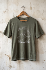 Women's Regular Fit Silk Screen Tee w/Details