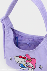 Mini Nylon Shoulder Bag Embroidered Hello Kitty & My Melody