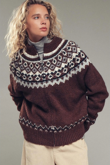 Nordic Zip-Up Wool