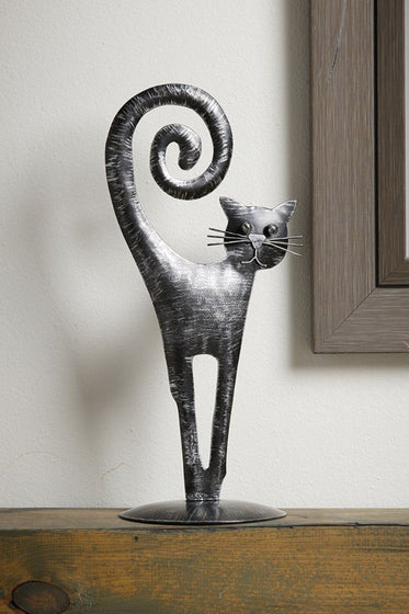 High Tail Black Cat