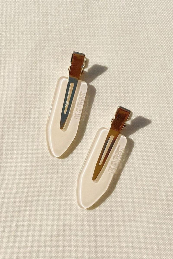 The Creaseless Clips in Cream (Set of 2)