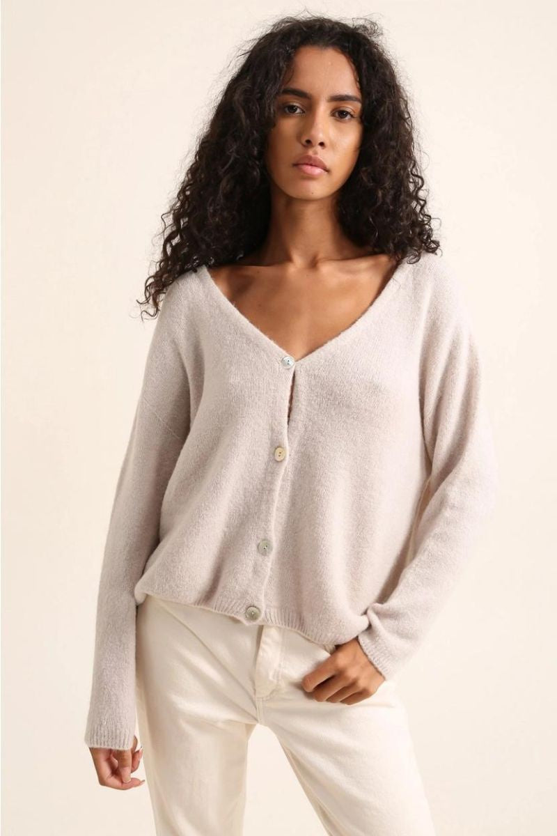 Alpaca V-Neck Cardigan