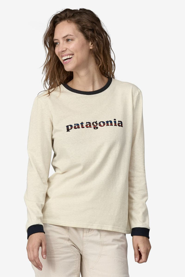 Women's Long-Sleeved '73 Text Logo Responsibili-Tee