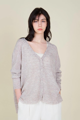 Fuzzy Thin Cardigan