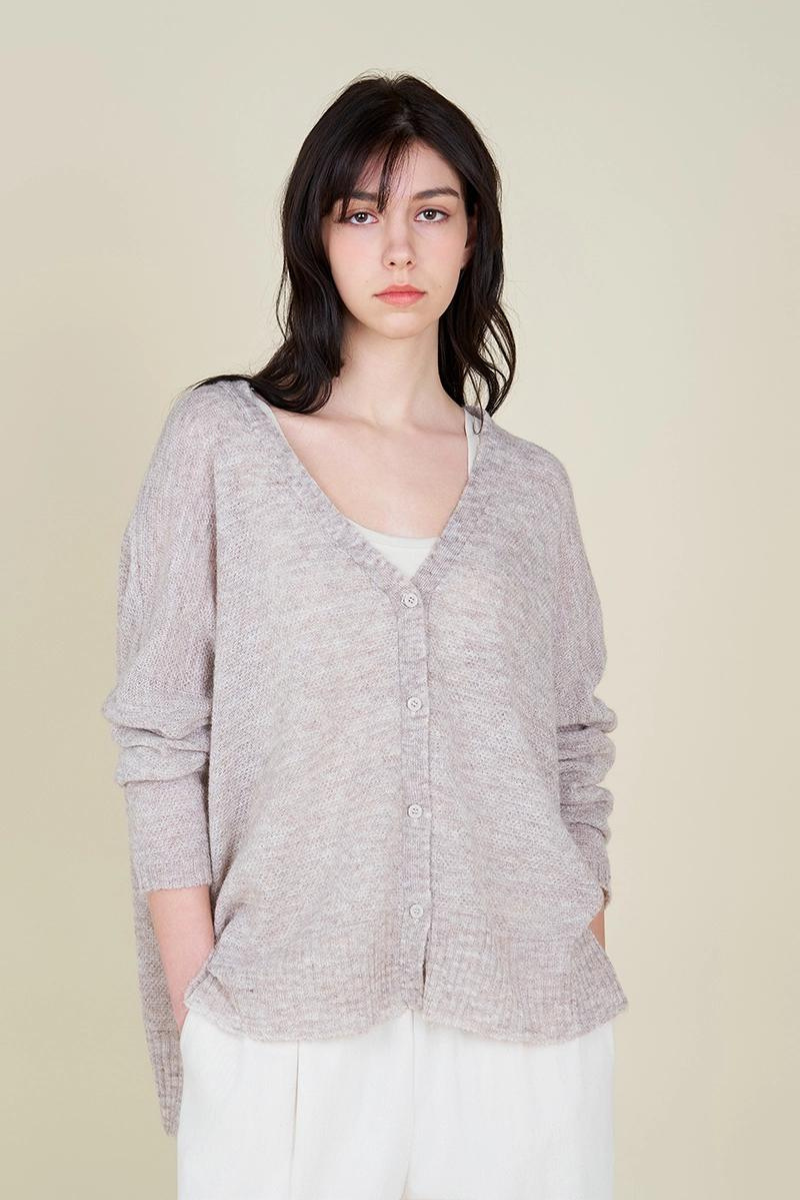 Fuzzy Thin Cardigan