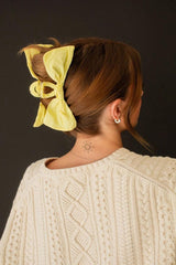 Moonlight Glow Bow Claw Clip