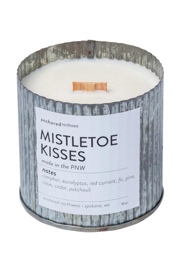 Mistletoe Kisses Rustic Farmhouse Soy Candle