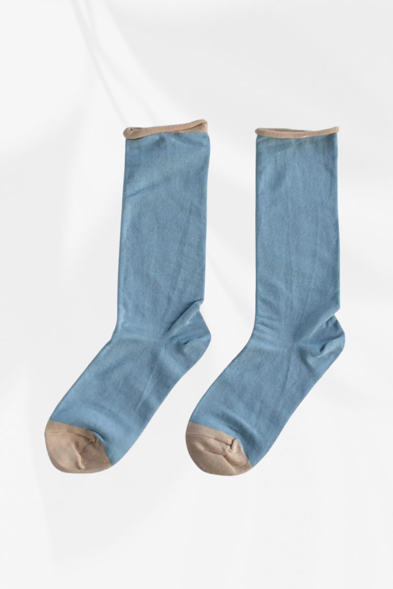Dusty Roll Up Casual Socks