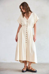 Cotton Midi Dress