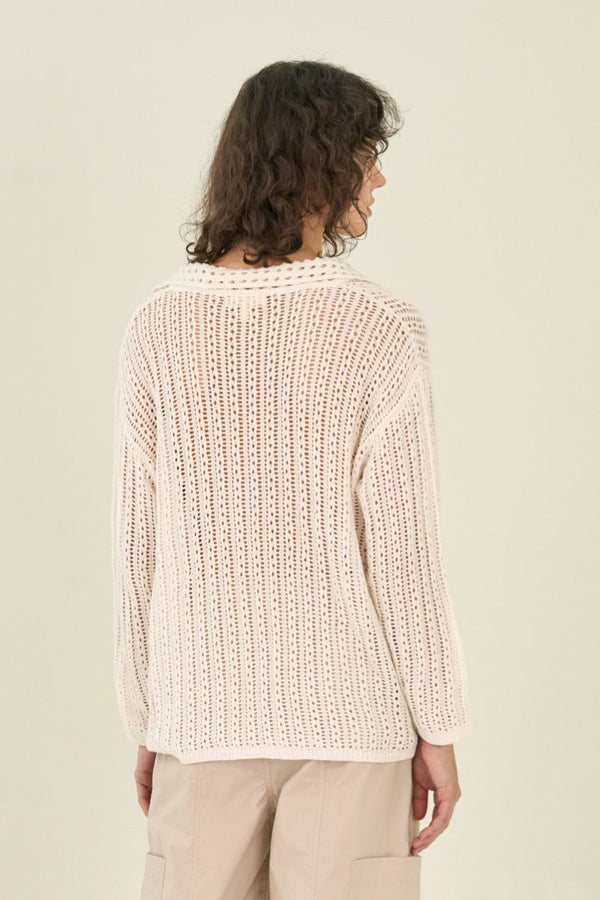 Mixed Knit Pullover