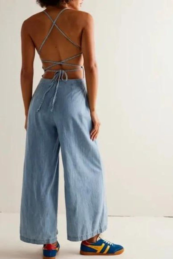 Consignment BS - Free People Denim Jumpsuit