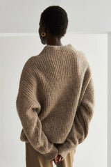 Isabel Wool Blend Mock Neck Sweater