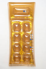 PVC Retro Lie-On Pool Float Disco Gold