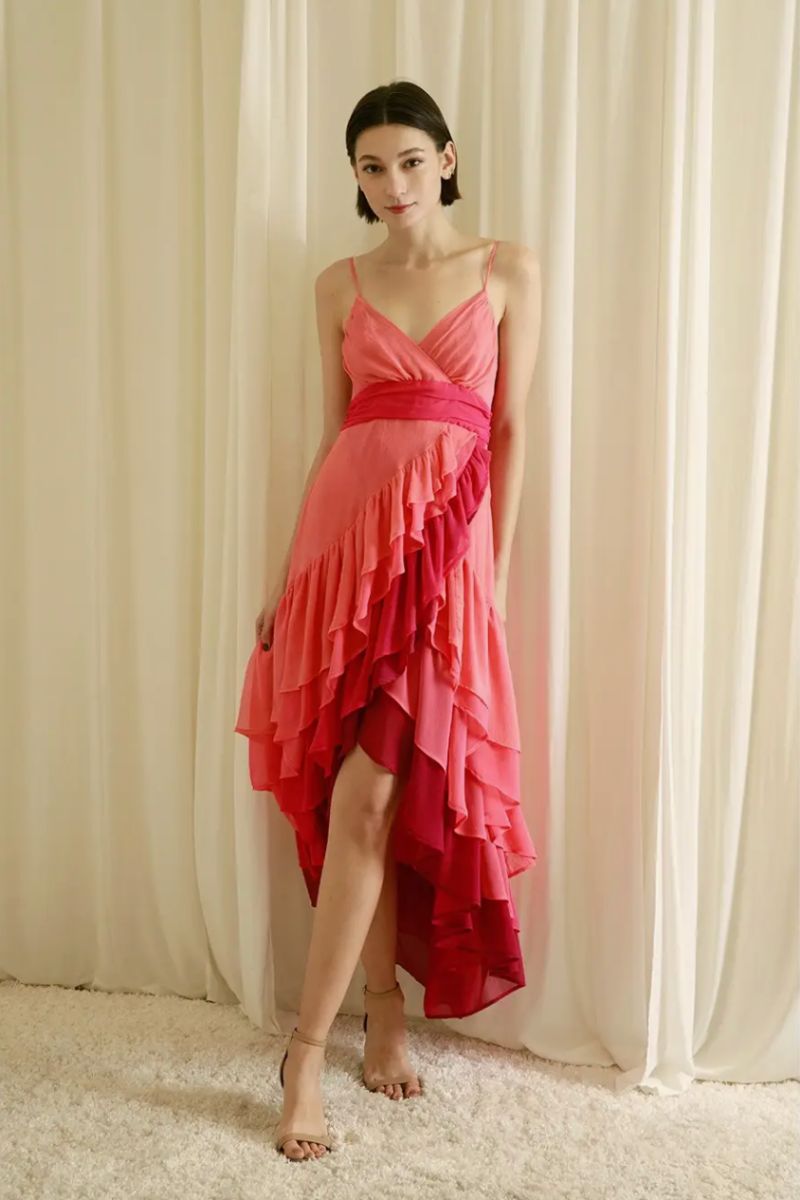 Multi Tonal Midi Dress