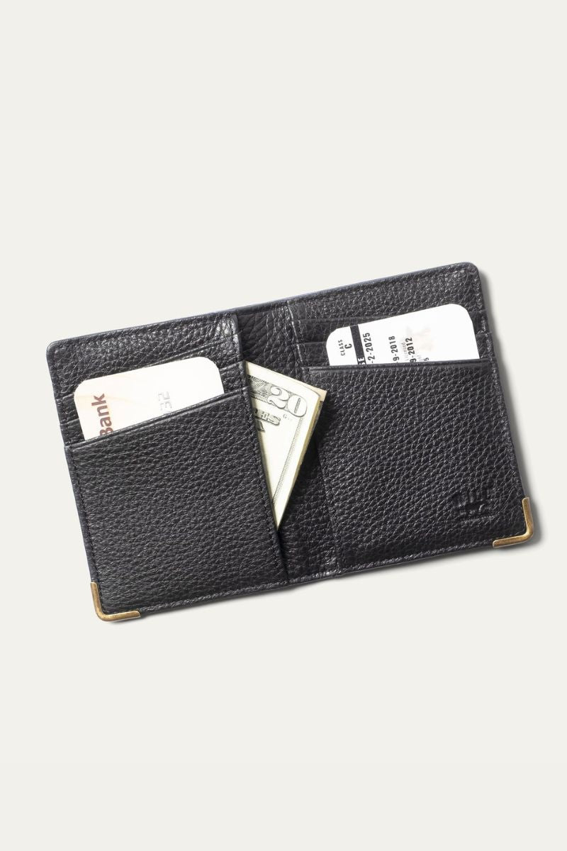 William Italian Leather Front Pocket Wallet