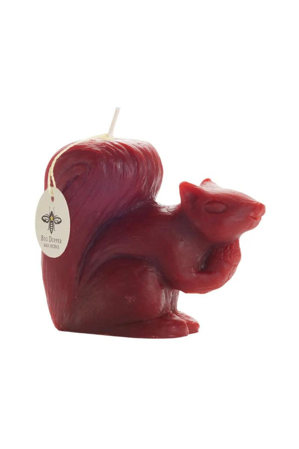 Beeswax Squirrel Candle
