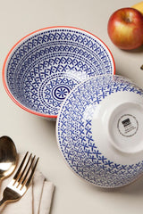Blue Cross Stamped Bowl