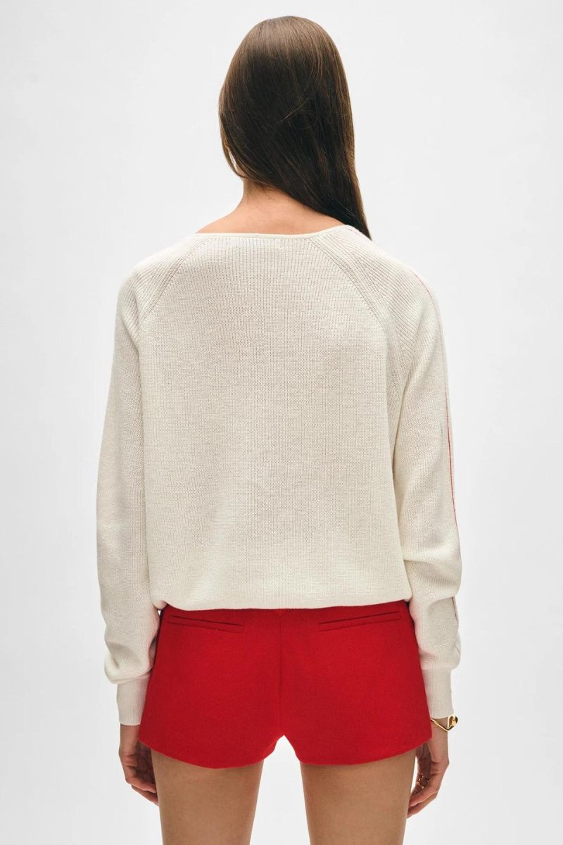 Tipped V-Neck
