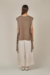 Side Tie Knit Vest