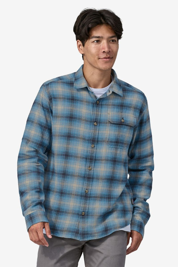 Men's Long Sleeved Lightweight Fjord Flannel Shirt
