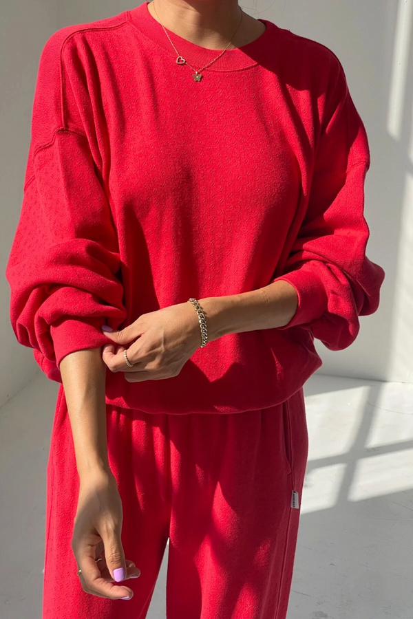 Pointelle Core Sweatshirt