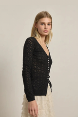 Pointelle Button Up Cardi
